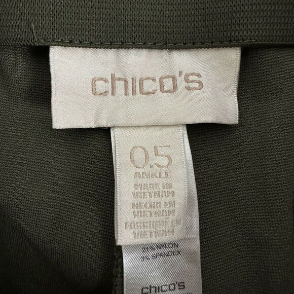 Chico's So Slimming Juliet Ankle pant Olive size 6 - Picture 6 of 8